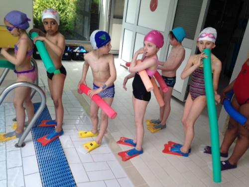 Nos séances de piscine.