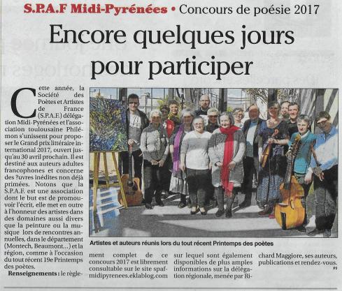  CONCOURS SOUS PRESSE