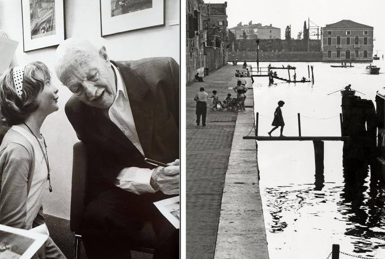 Willy Ronis et une jeune admiratrice (2/2)