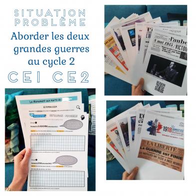 Les deux grandes guerres - Cycle 2 Situation-Problème