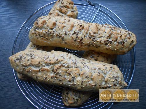 Baguettes aux céréales & graines