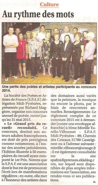 Revue de presse: janvier/février 2015