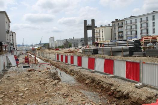 Travaux du tramway