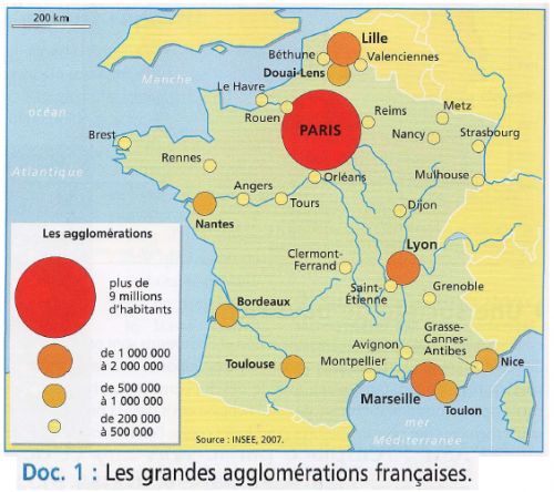 Les grandes villes de France