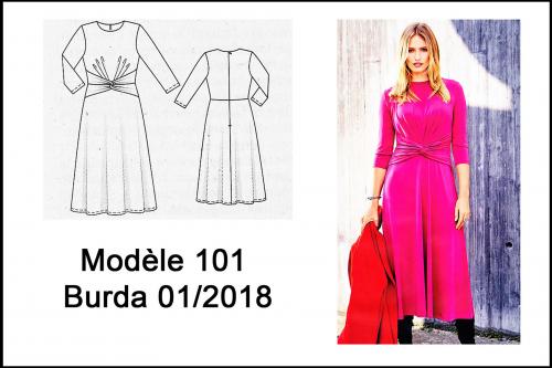 Robe 101 Burda 01/2018 Version estivale