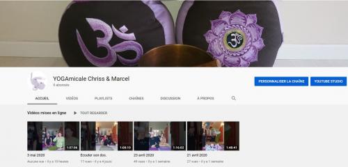 YOGAmicale a sa chaîne YouTube