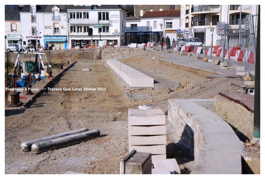 Travaux Quai Leray à Pornic Février 2013