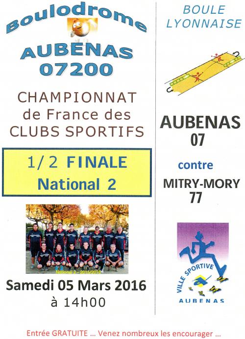 Championnat de France des clubs sportifs : ESB DES VALLEES
