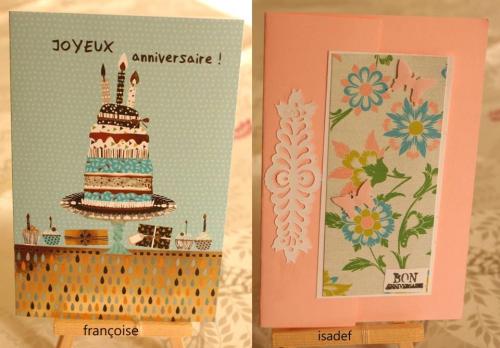 Mon anniversaire : vos cartes, vos kdo, etc...
