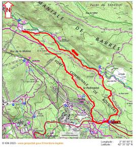 Le Pla des Avellans depuis Bolquère-Pyrénées 2000 (Parking Les Estanyols).