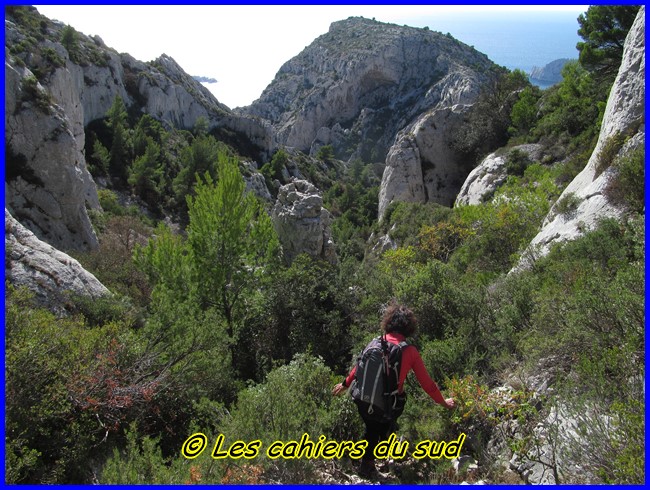 Calanques, le pas de la demi Lune et les 3 arches