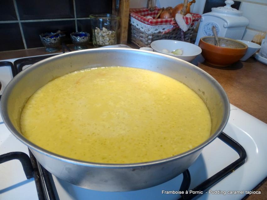Pudding caramel tapioca 