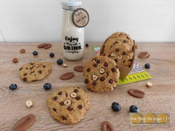 Cookies vegan au sarrasin, noisette et chocolat