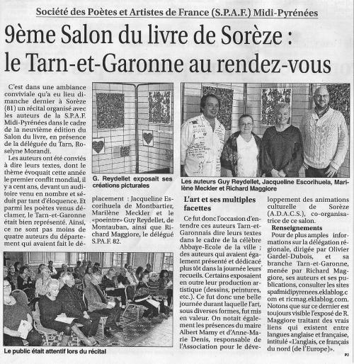 TOUJOURS DES ARTICLES