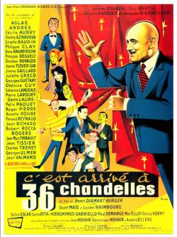 C'EST ARRIVE A 36 CHANDELLES BOX OFFICE FRANCE 1957