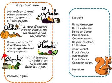 Poesies Automne Feuilles Poetiques Pour Les Cp Ce1 Recreatisse