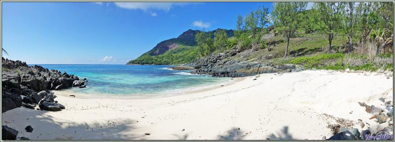 Départ pour une marche dans la forêt, impénétrable hors sentier, vers la Pointe Ramasse-tout et la plage d'Anse Cimetière - Ile Silhouette - Seychelles