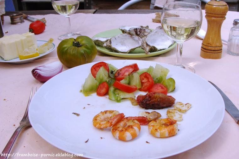 Gambas Blanc d'encornet à la plancha