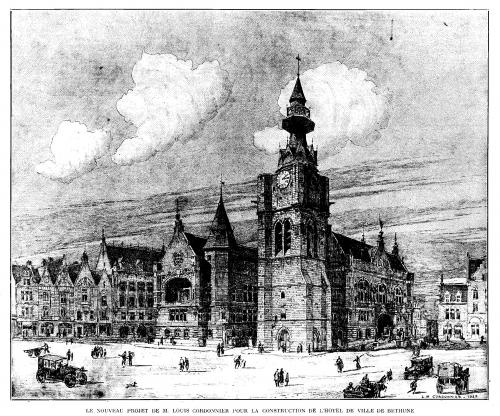 Le futur Hôtel de Ville de Béthune #2 (Le Grand hebdomadaire illustré, 11 novembre 1923)