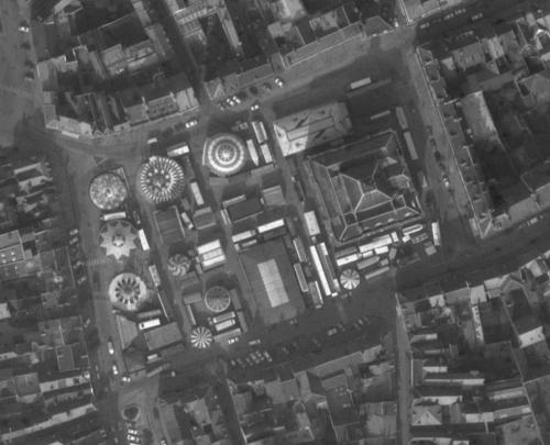 Saint-Omer - Centre-ville en 1975, le 28 février (remonterletemps.ign.fr)