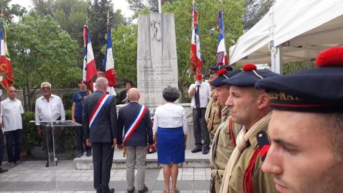 * Fondation France libre Délégation du Var - Cérémonie du 75ème Anniversaire de la Libération du Pradet 