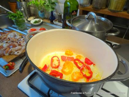 Encornets Tomates et Poivrons