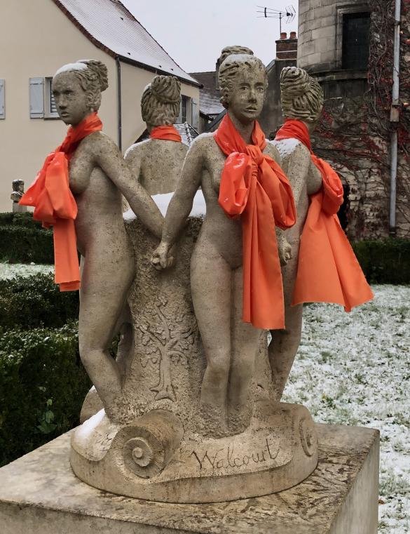Le Zonta Club de Châtillon-sur-Seine a orangé la ville !