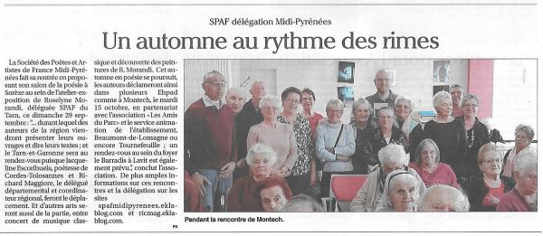 UN AUTOMNE EN POÉSIE