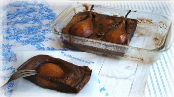CLAFOUTIS POIRE CHOCOLAT