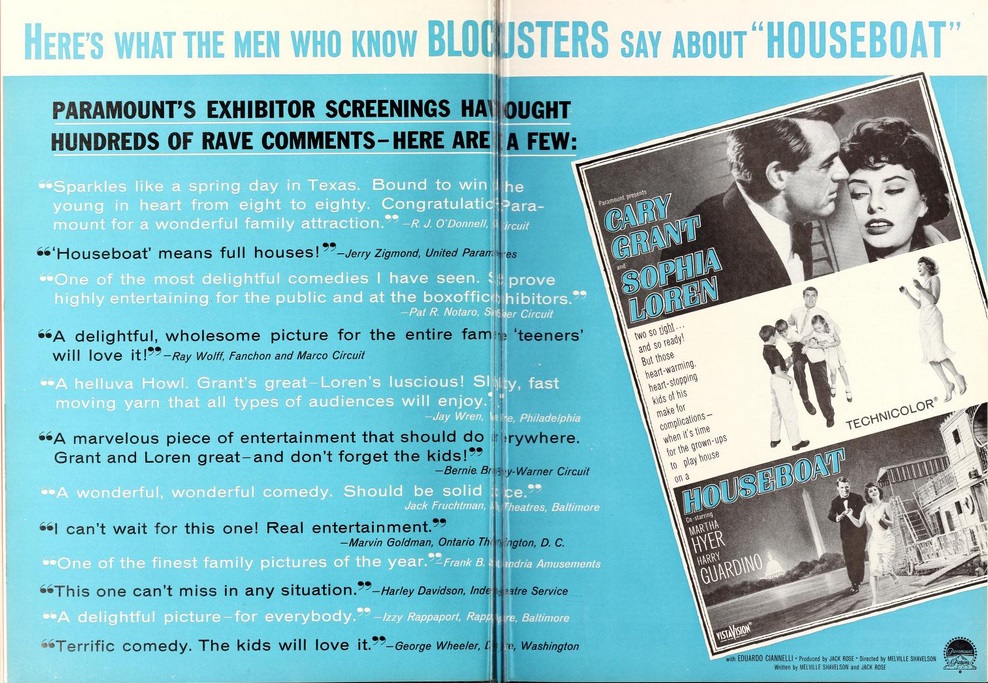 LA PENICHE DU BONHEUR BOX OFFICE USA 1958