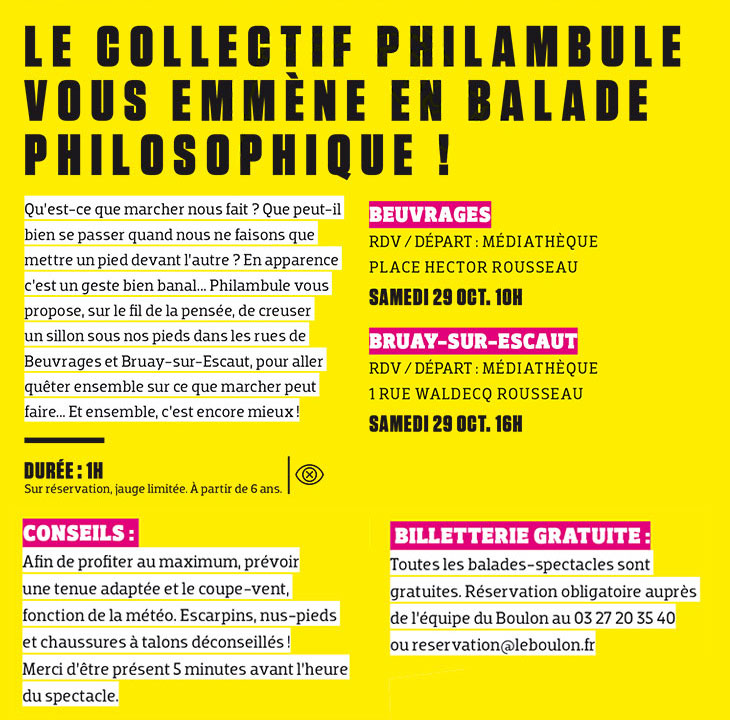 Balade philosophique, avec Le Boulon