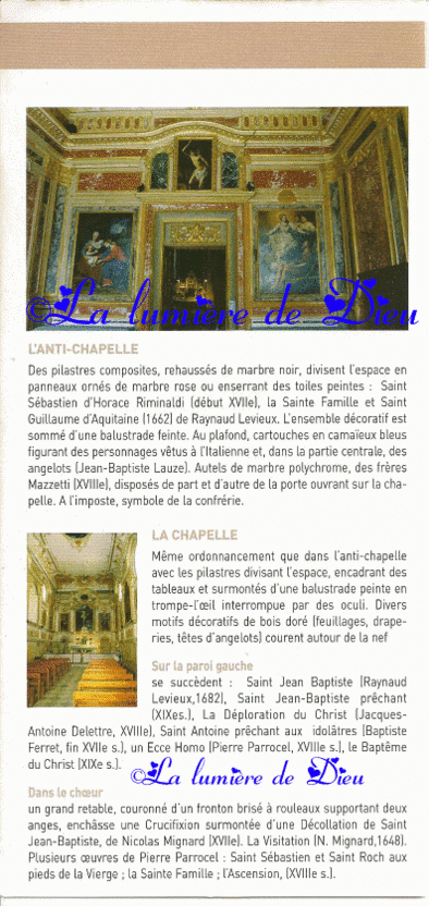 Avignon La chapelle des pénitents noirs