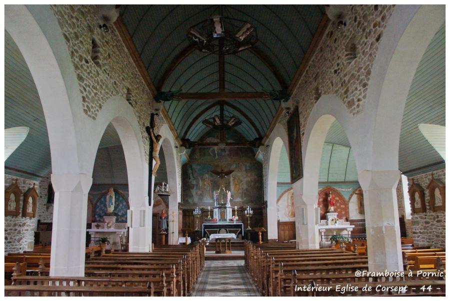 Corsept, Eglise Saint Martin  - intérieur -