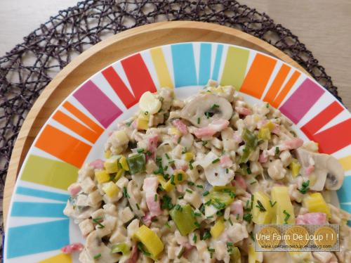 Crozets aux lardons et aux champignons
