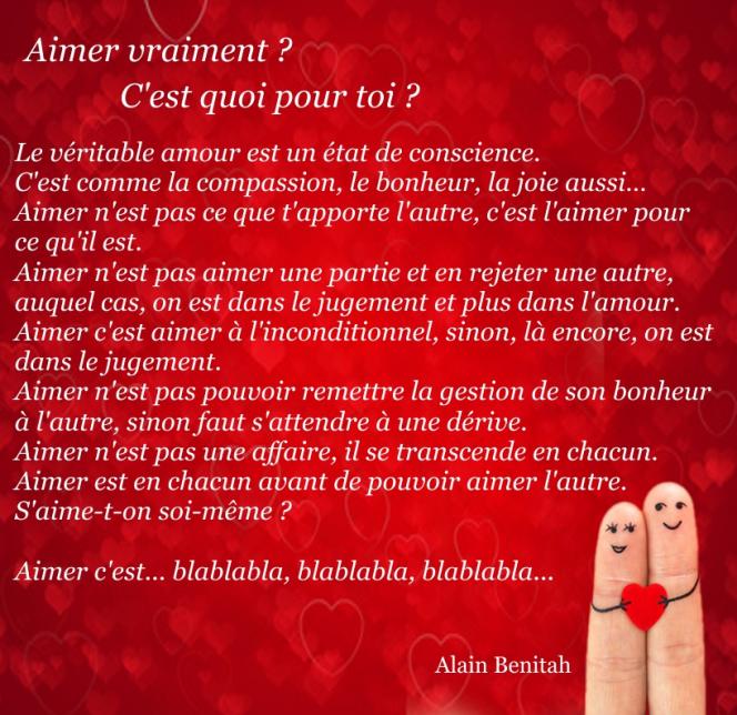 Aimer c'est quoi pour toi ?