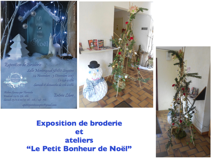 Exposition de broderie de Seyssins et Ateliers “Le petit bonheur de Noël”