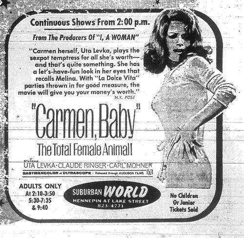 CARMEN BABY BOX OFFICE USA 1967