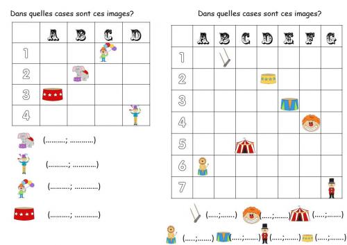 QUADRILLAGES DU CIRQUE - CP