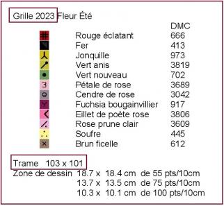 Nouveau... Grille et MP 2023 ! Fleur d'été