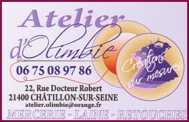 L'atelier d'Olimbie, une nouvelle boutique à Châtillon sur Seine...