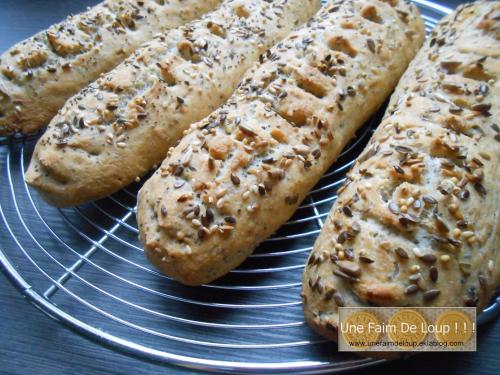 Baguettes aux céréales & graines