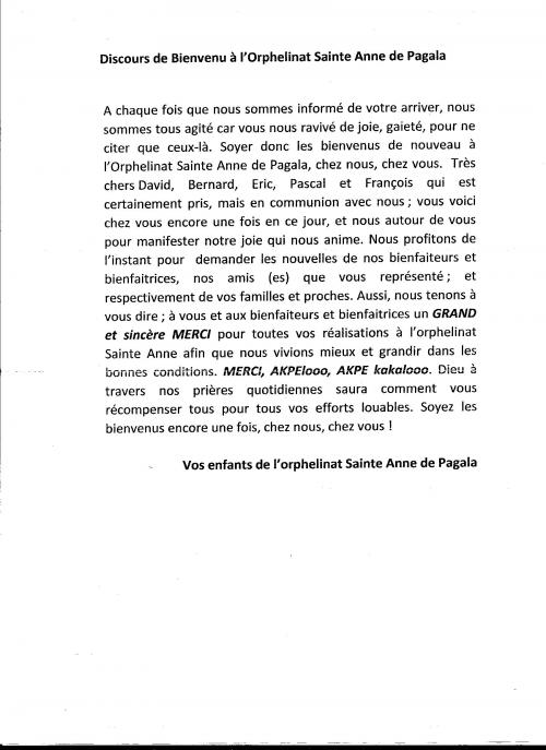 le voyage de décembre 2014