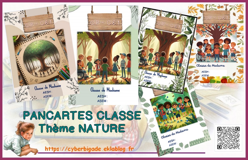 * Pancartes de classe thème nature *