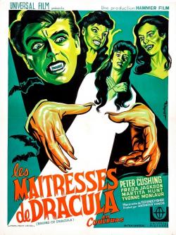 LES MAITRESSES DE DRACULA BOX OFFICE FRANCE 1960 AFFICHE DE JOSEPH KOUTACHY