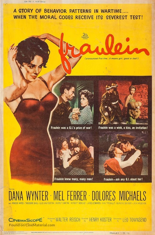 FRAULEIN BOX OFFICE USA 1958