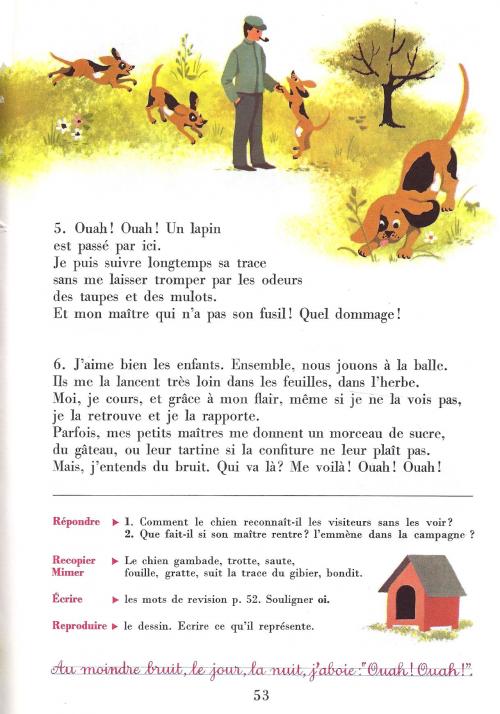 Le chien lecture ce1