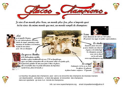 Le triporteur glaces champions