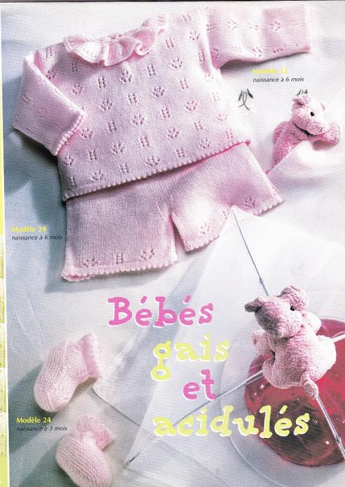 Layette: ensembles brassières culottes