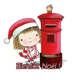 Bientôt Noël, gif animé, blinkie,carte, attente
