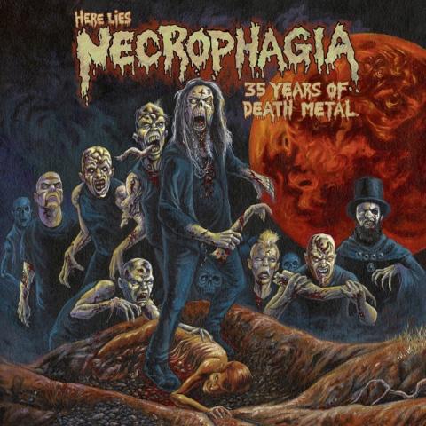 NECROPHAGIA - Les détails de la compilation Here Lies Necrophagia: 35 Years Of Death Metal